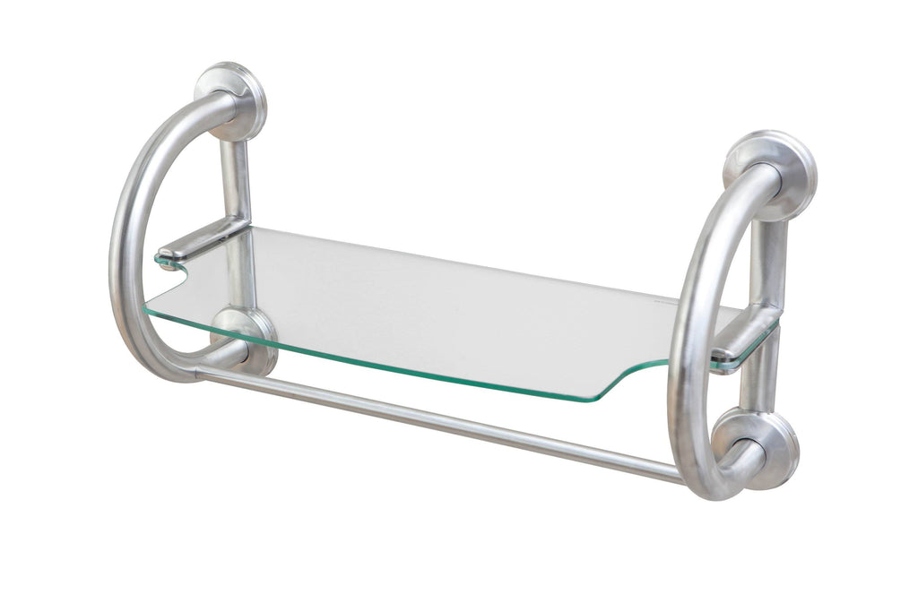 Matte Black 3-in-1 Grab Bar Towel Shelf O24081