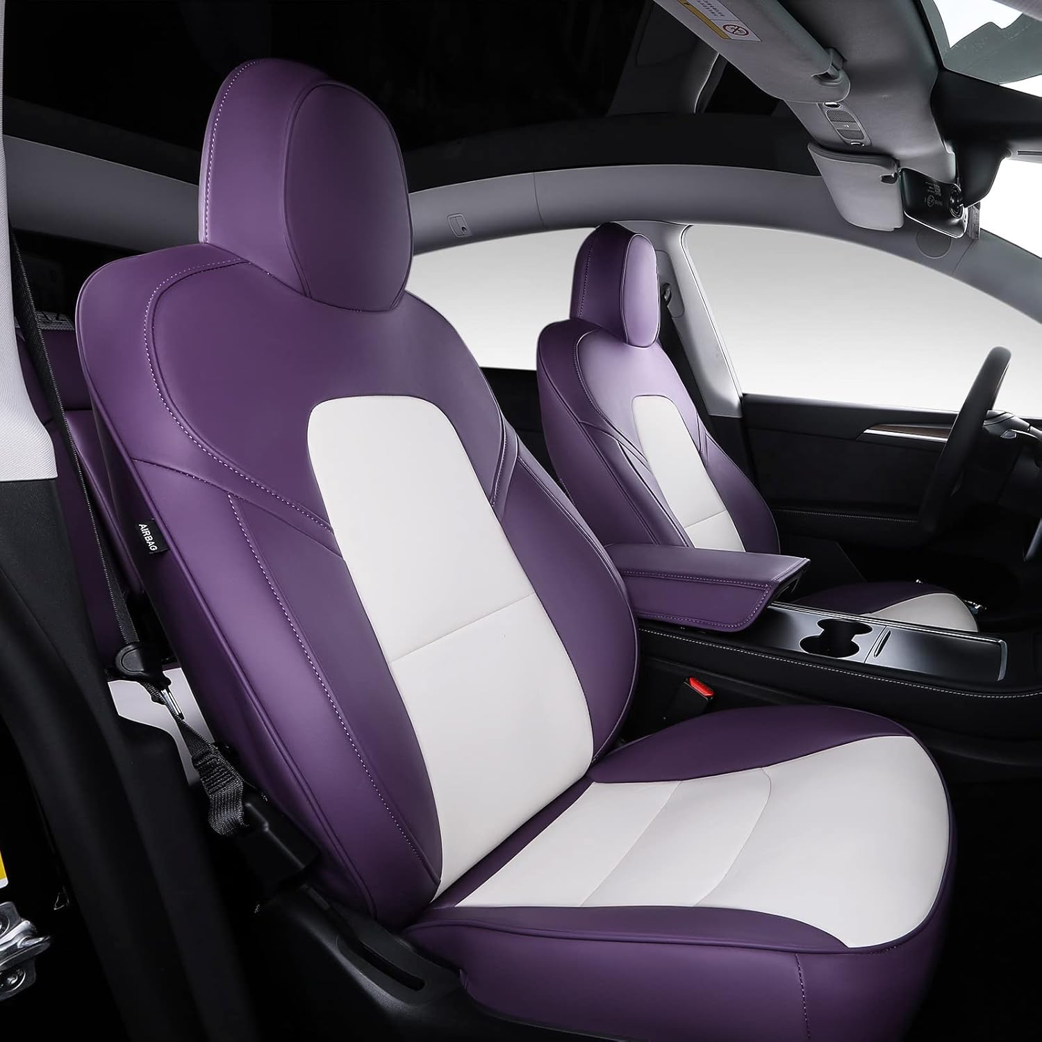 Nappa Leather Car Seat Covers V8430