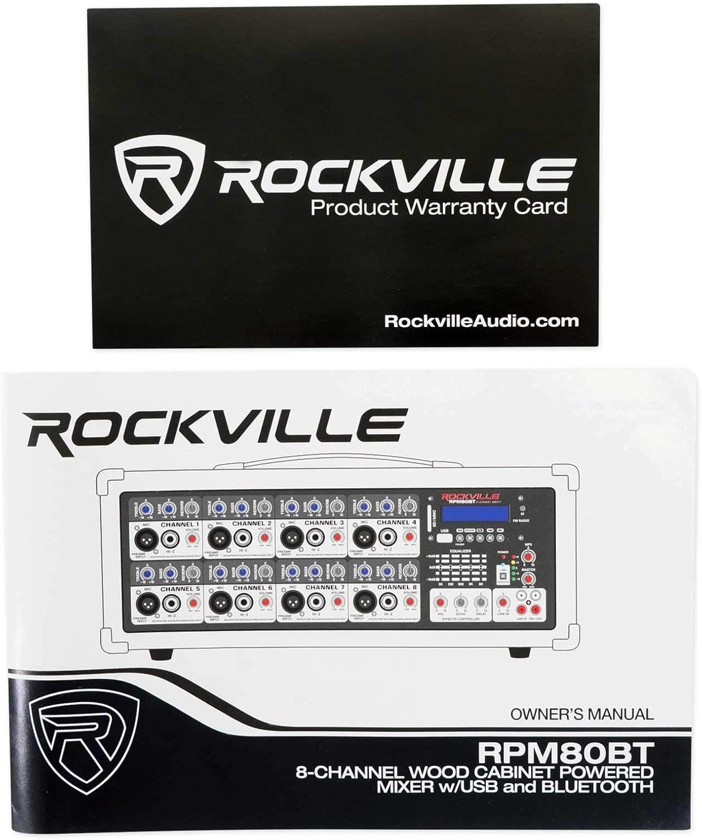 2400w Powered 8 Channel Mixer Amplifier with Bluetooth C589