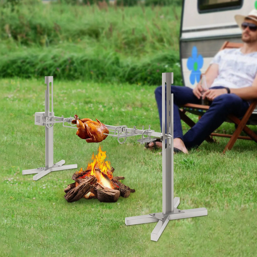 Large Roaster Spit Rotisserie BBQ Grill E455758