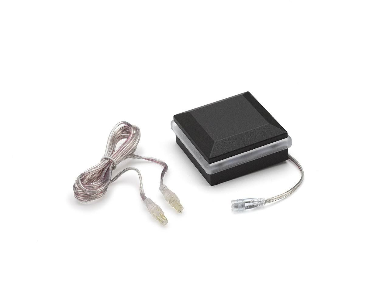 Charcoal Black LED Aluminum Post Cap Light R4023