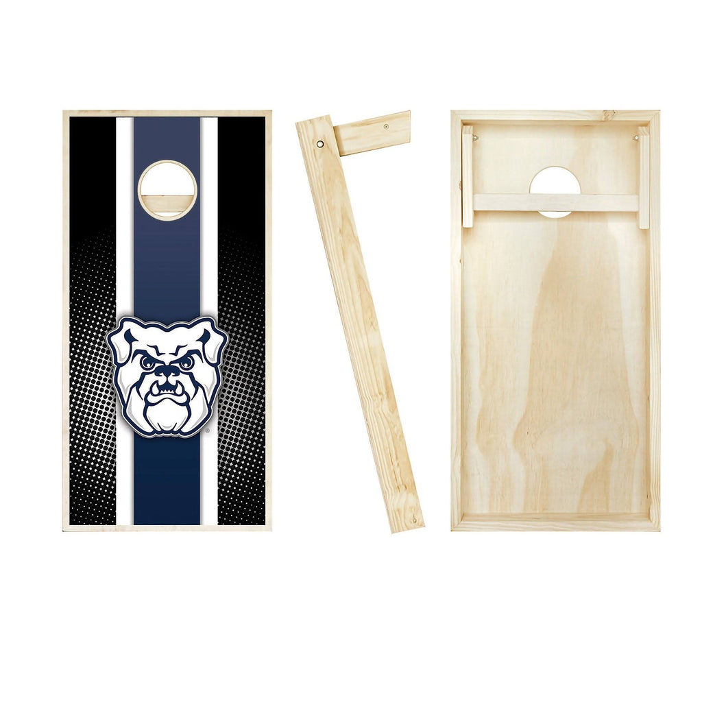 Striped Cornhole Set with 8 Team Logo Bags V50966