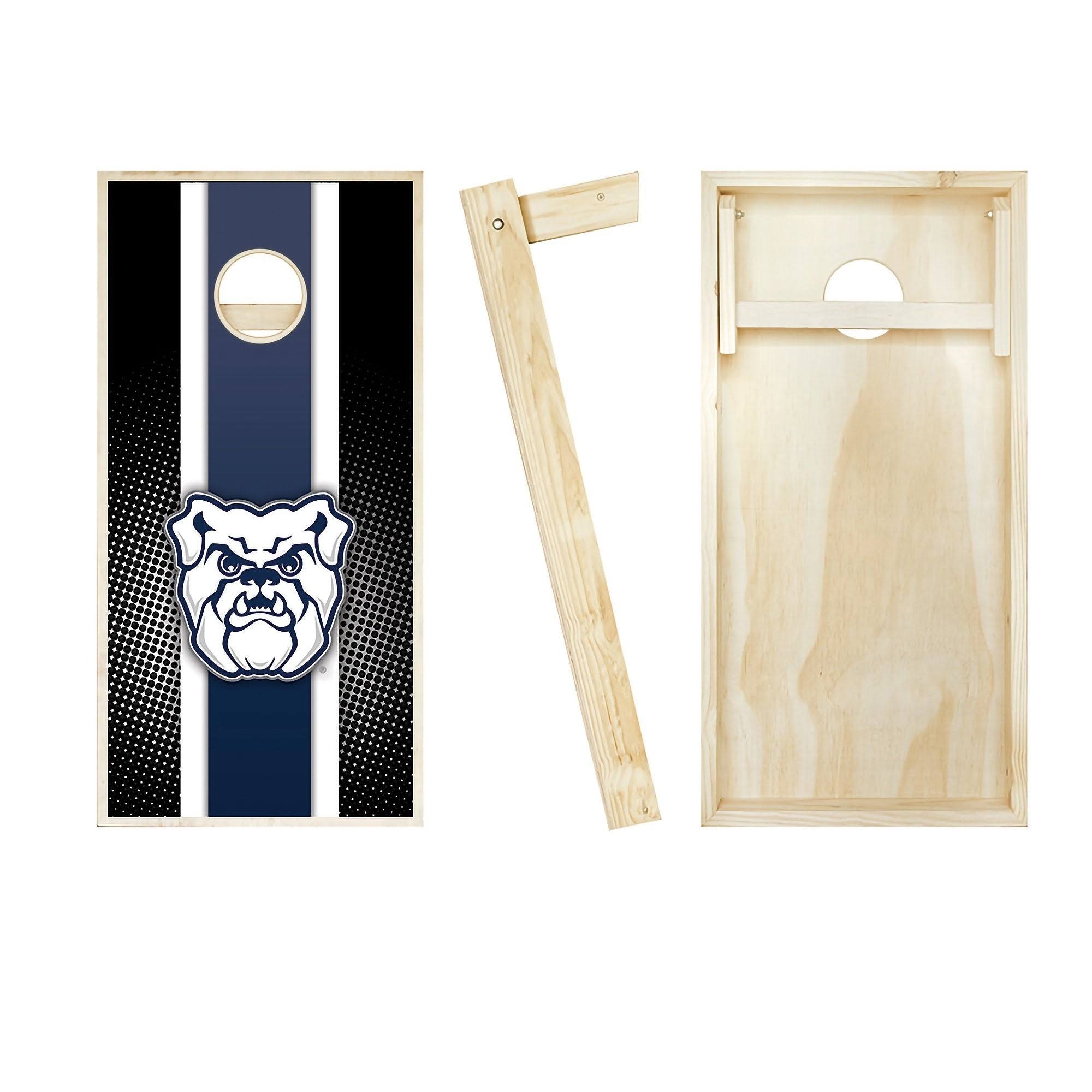 Striped Cornhole Set with 8 Team Logo Bags V50966