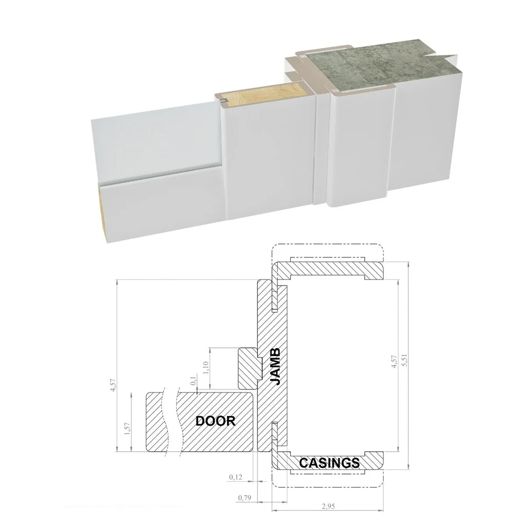 Matte Black Clear Glass French Door 32 x 84 inches M82407
