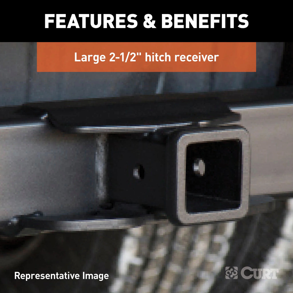 Class 5 Weld-On Hitch, 2-1/2-Inch Receiver, 18" Drop V893445