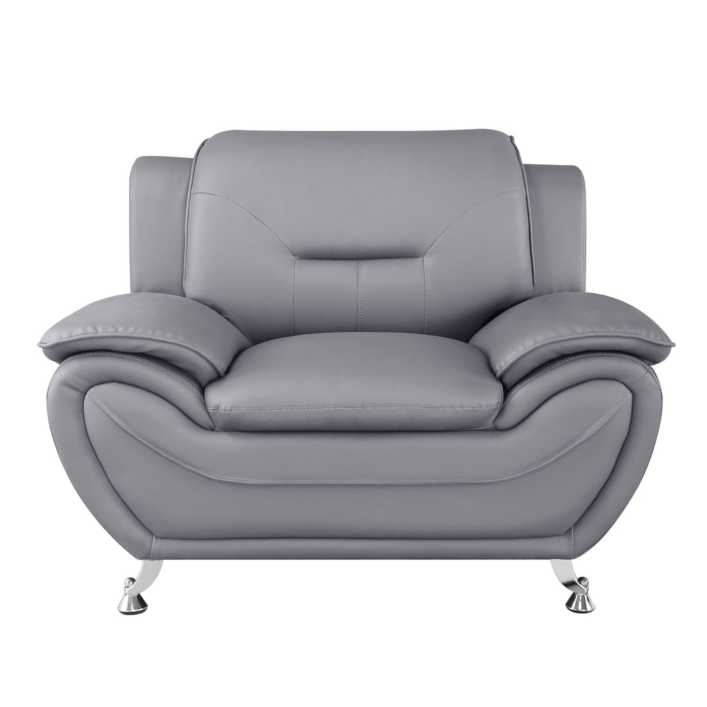 Faux Leather Club Chair Cream White K374423