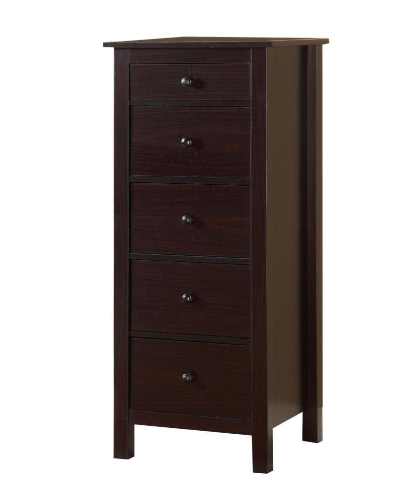 5 Drawer Accent Chest in Espresso N2012