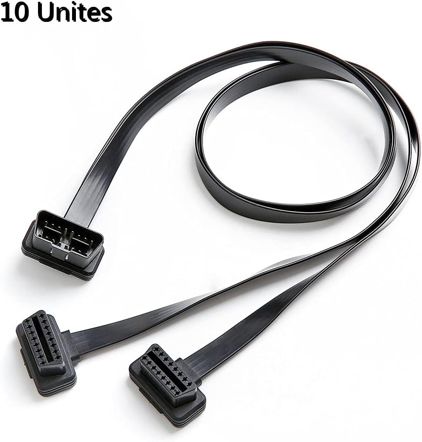 OBD2 16 Pin Splitter Extension Cable Adapter 10 Pack X2008