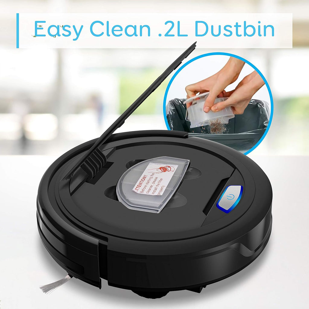 Black Robot Vacuum Cleaner V417