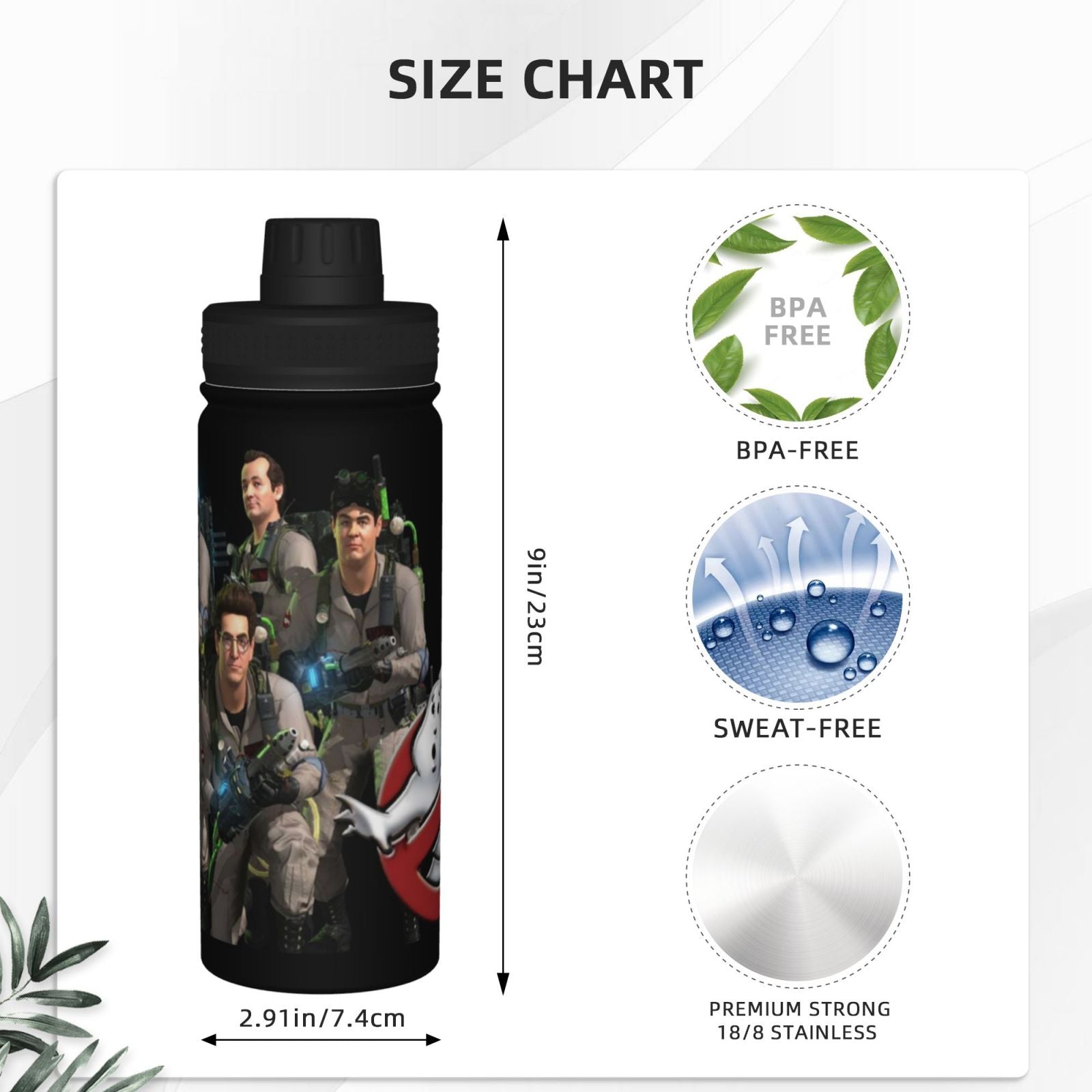 Insulated Stainless Steel Water Bottle 18OZ P4923