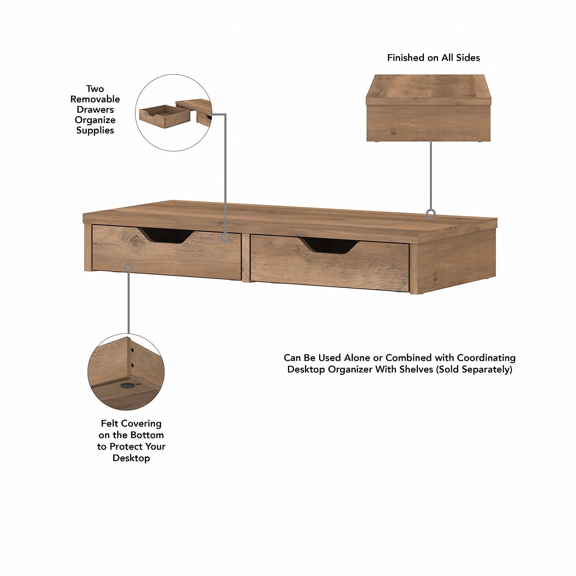 60W L Shaped Desk with Storage in Reclaimed Pine X191