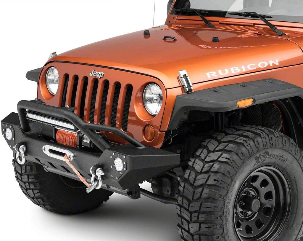 Front Bumper with LED Fog Lights and 20-Inch LED Light Bar F51355