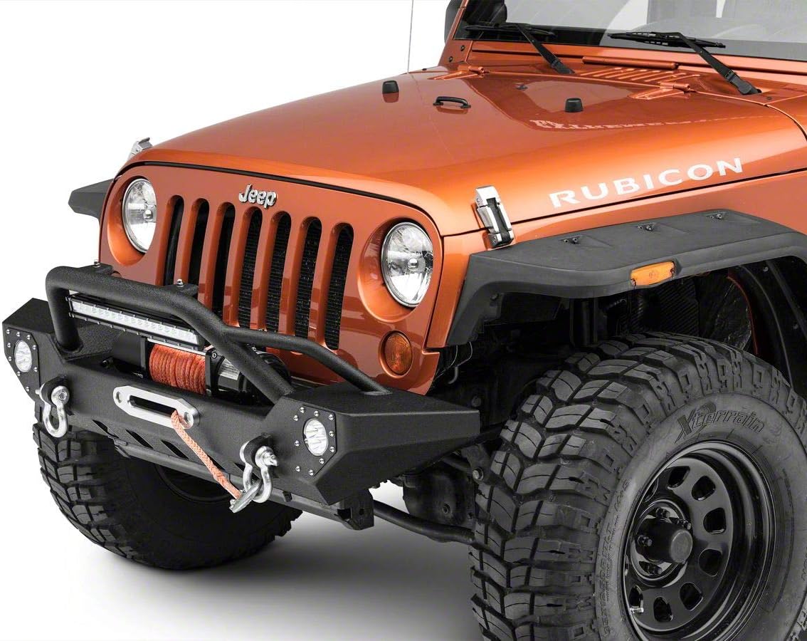 Front Bumper with LED Fog Lights and 20-Inch LED Light Bar F51355