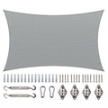 Grey Rectangle Sun Shade Sail with Rectangle Kit G884