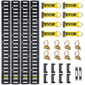 30Pcs 5ft Steel E Track Tie-Down Rail Kit with 8 O Rings S60463
