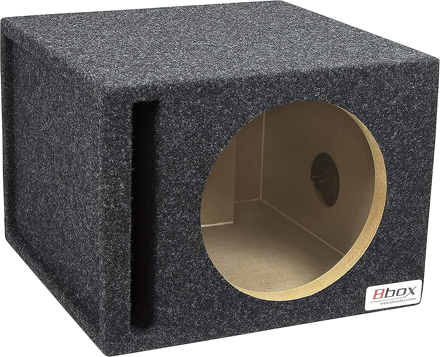 Single 10" Vented Carpeted Subwoofer Enclosure I808