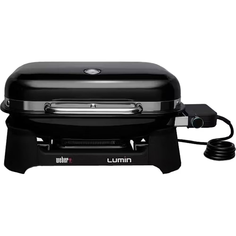Open Box Weber Lumin Compact Indoor Outdoor Electric Grill, Black Y268594