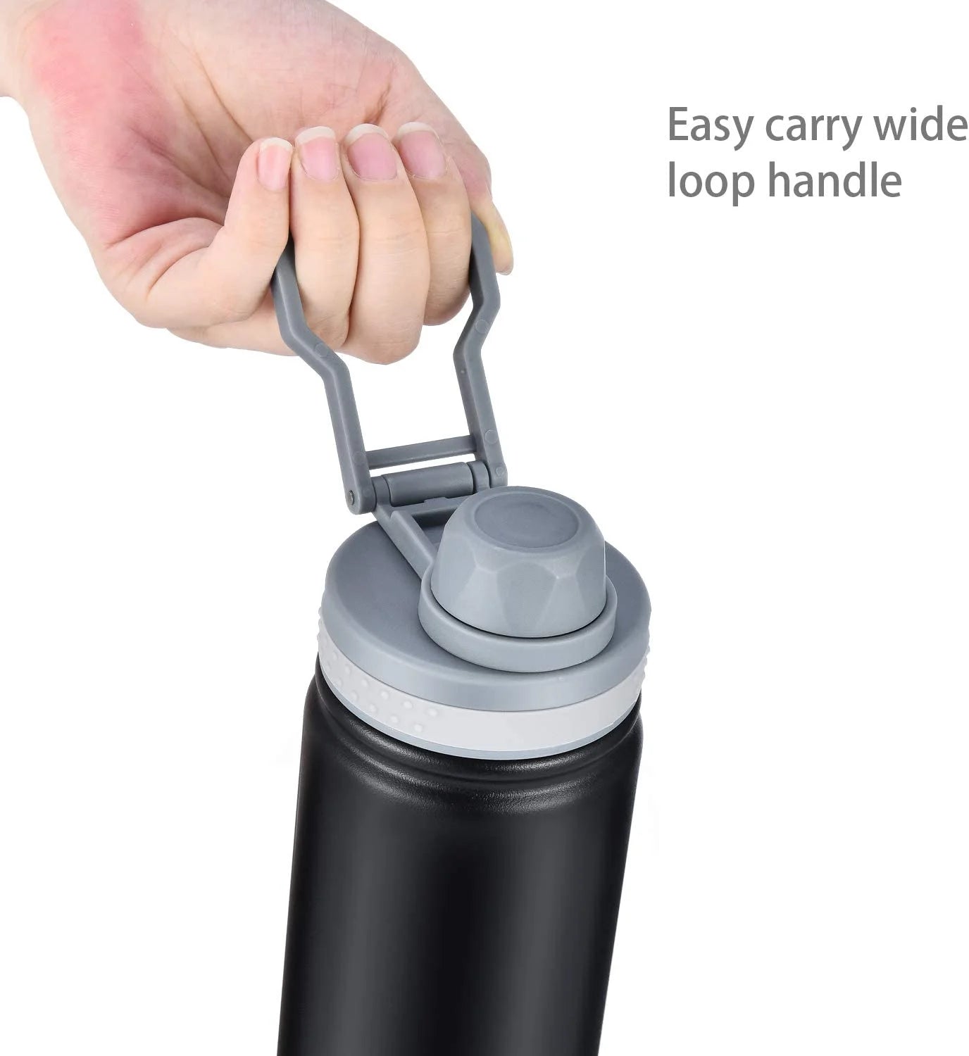 Black 25oz Insulated Stainless Steel Water Bottle F89991