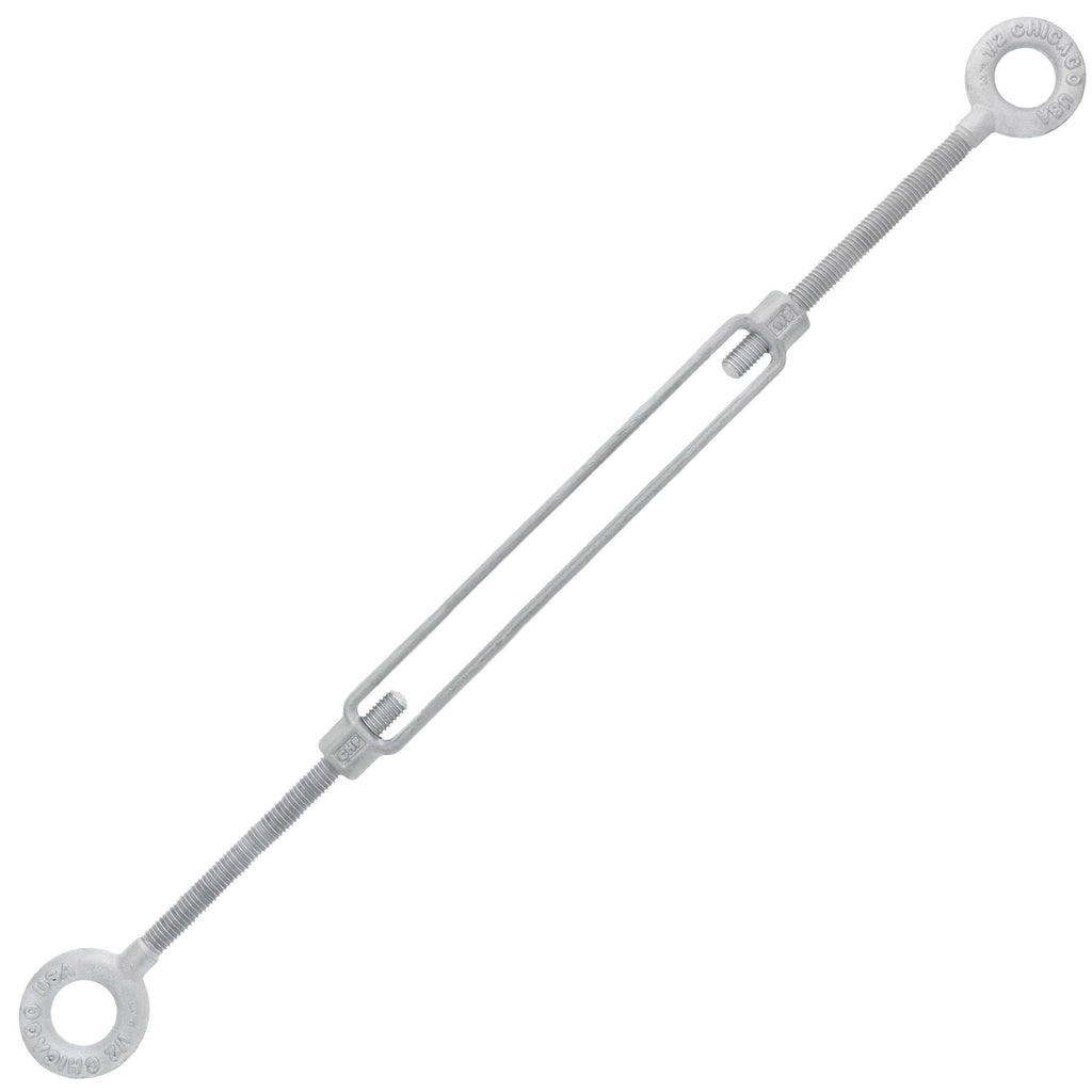 1/2 x 9 Hot Dip Galvanized Eye x Eye Turnbuckle I2329