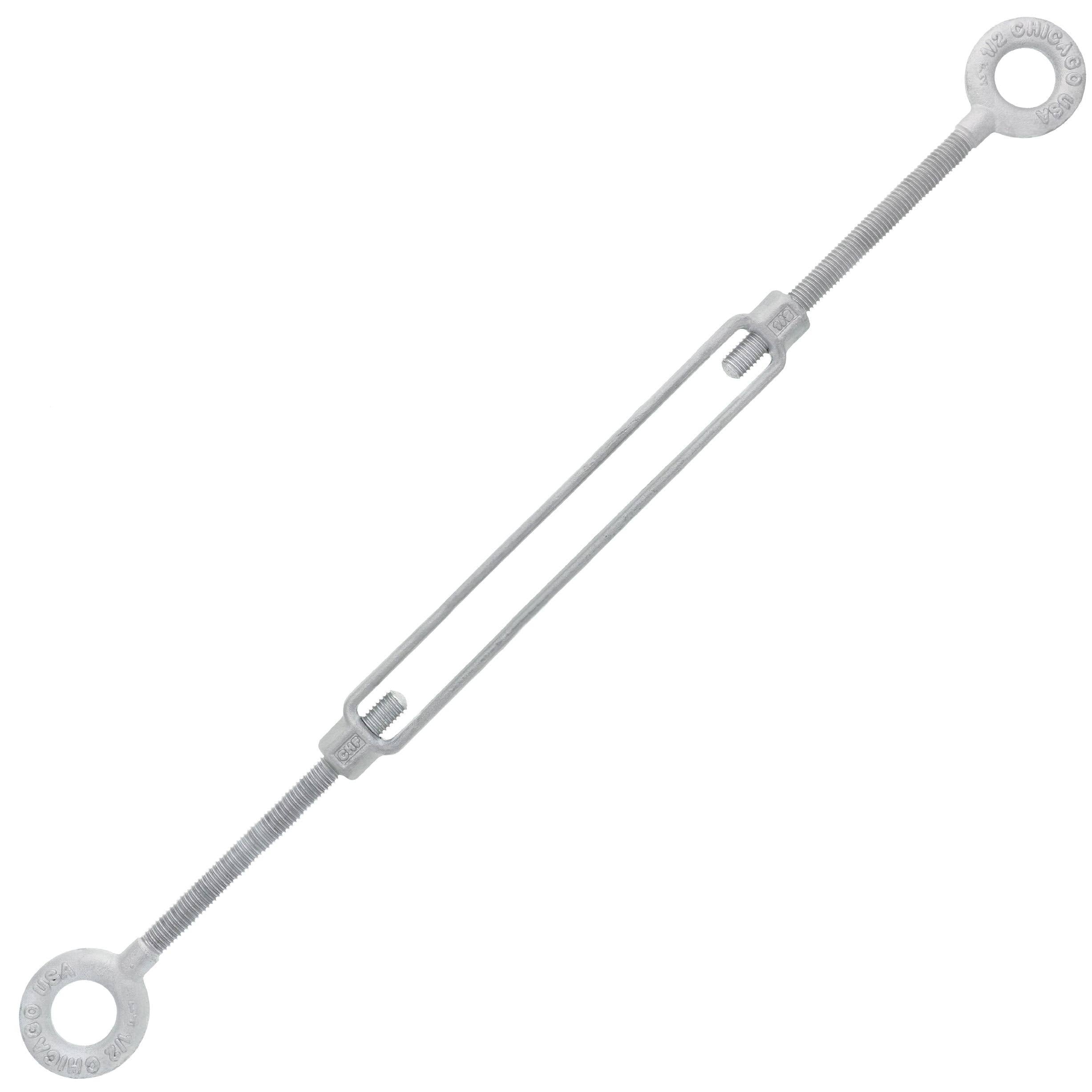 1/2 x 9 Hot Dip Galvanized Eye x Eye Turnbuckle I2329