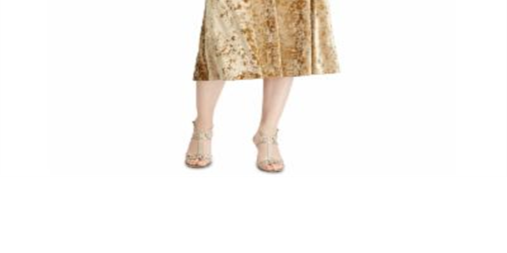 Yellow Velvet Surplice Dress Size 18 I575610