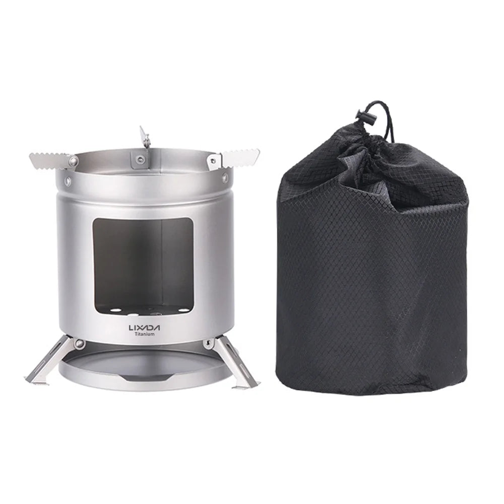 Tiatanium Ultralight Folding Camping Pot Holder BBQ Firewood Bracket O74874