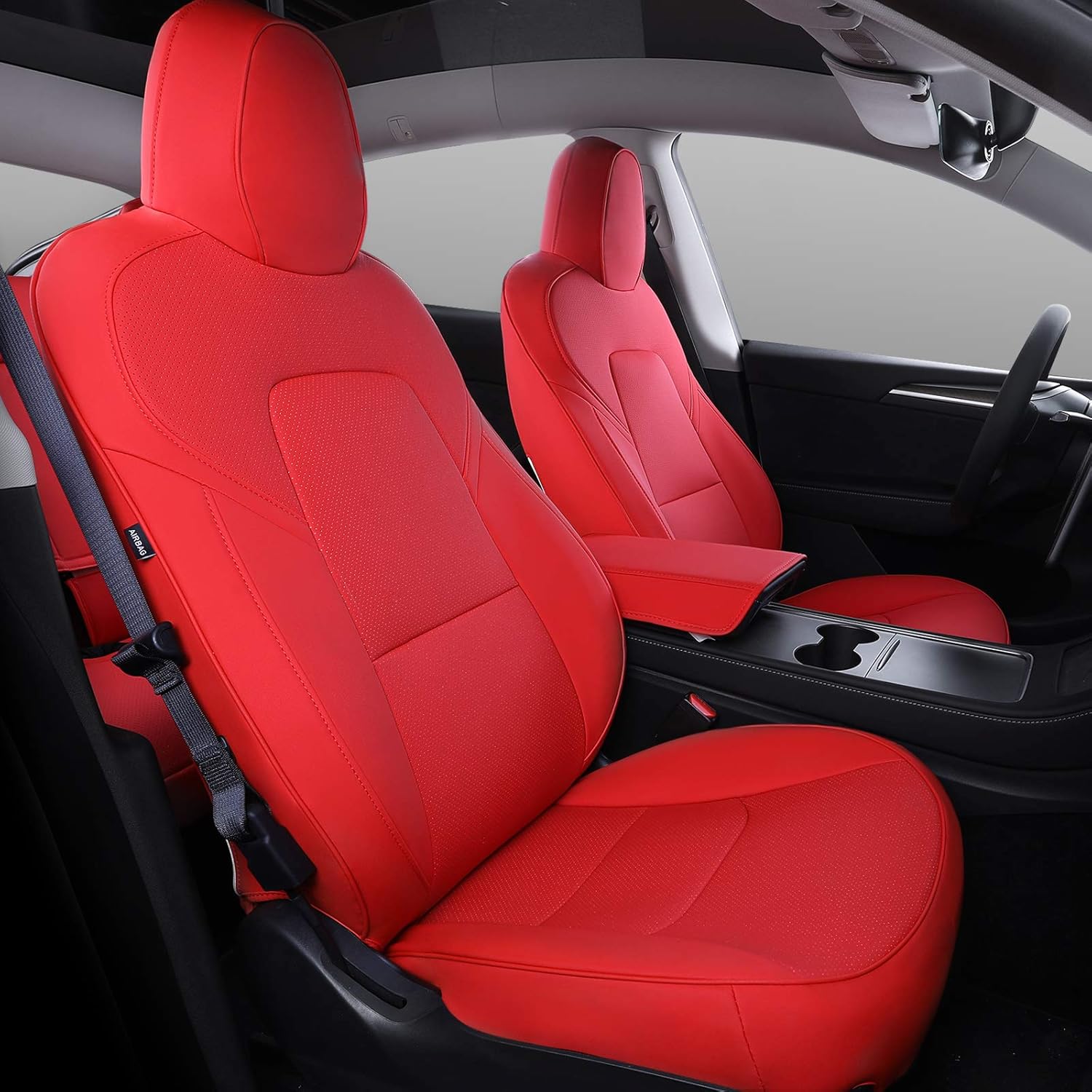 Nappa Leather Car Seat Covers V8430