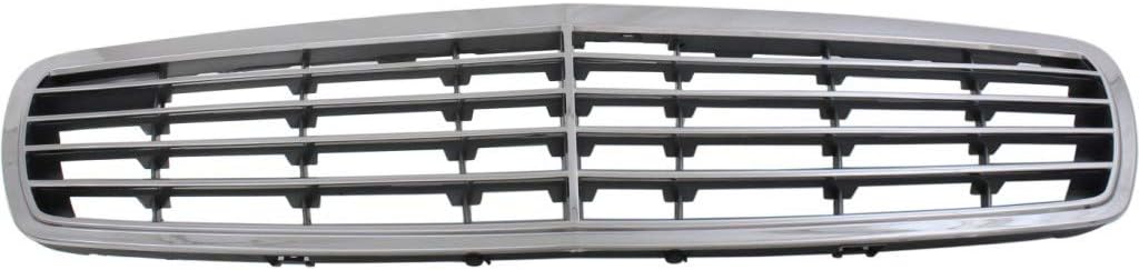 Chrome Shell Silver Insert Grille Assembly with 9 Molding for Sedan Wagon G8949