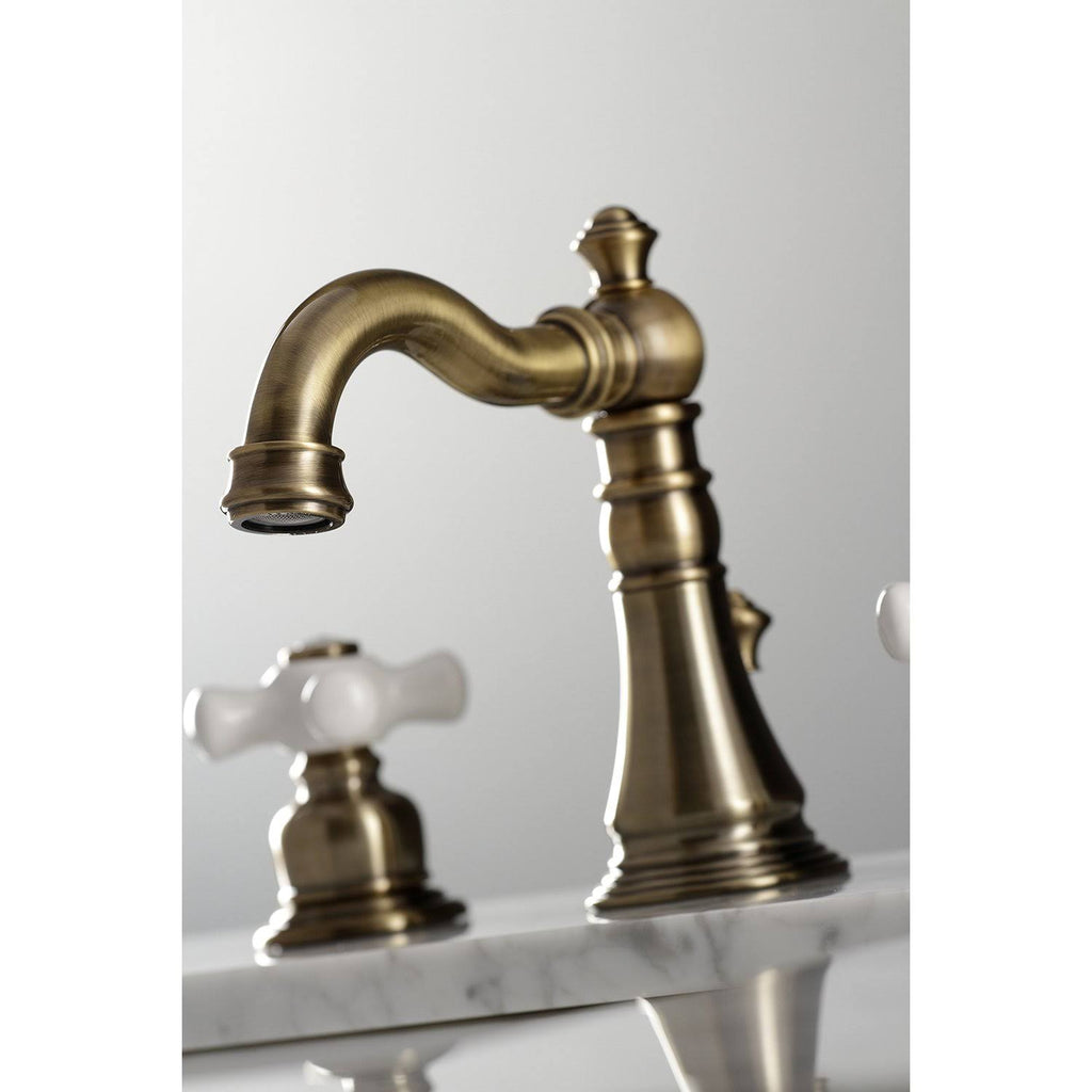 8 in. Widespread Bathroom Faucet, Polished Nickel N93015