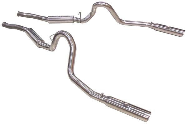 Crossmember Back Exhaust System with X-Pipe J355