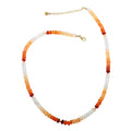 14K Yellow Gold Beaded Necklace Jewelry Size 18" G200
