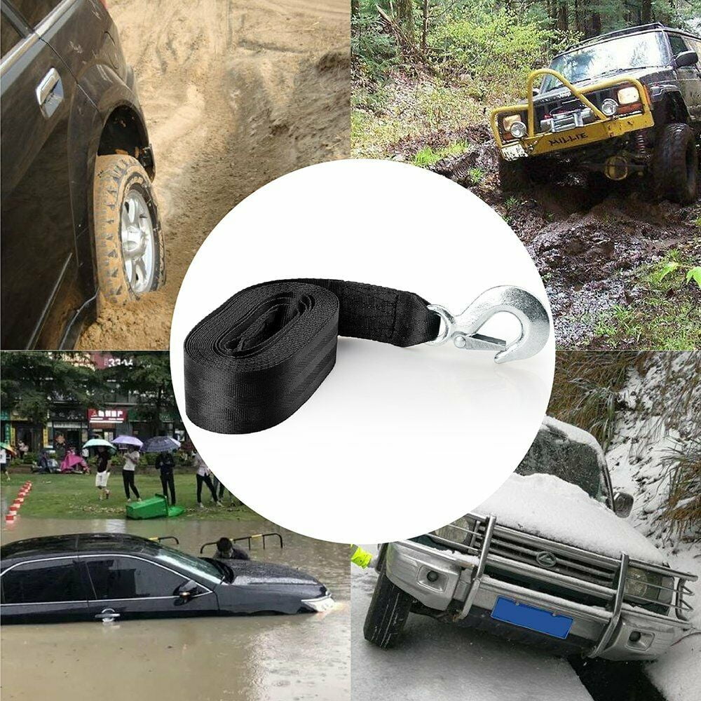 2" x 20' Heavy Duty Boat Trailer Winch Strap with Snap Hook N1226