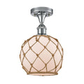 Farmhouse Rope 1 Light Semi-Flush Mount I4990