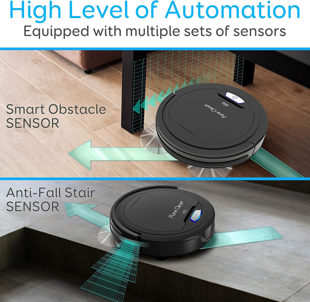 Black Robot Vacuum Cleaner V417
