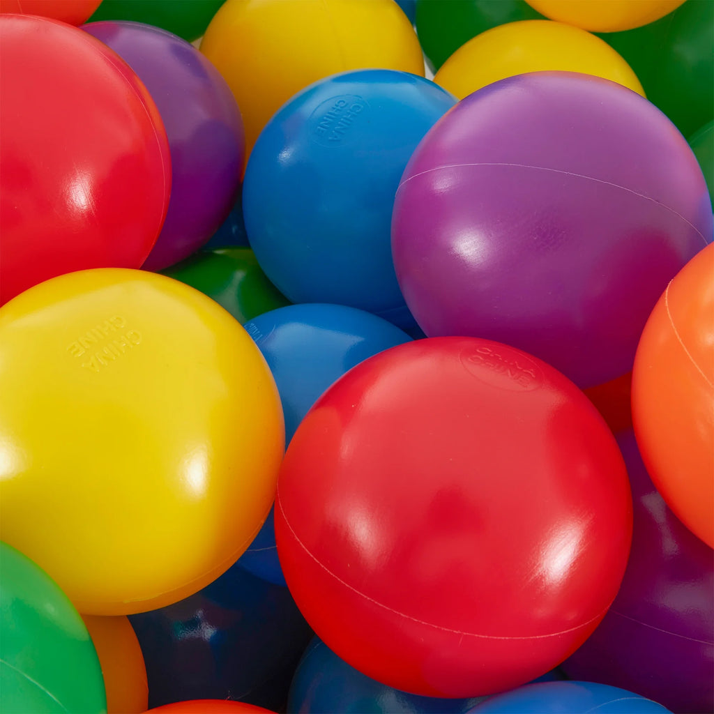 100 Large & 100 Small Plastic Multi-Colored Balls Z820