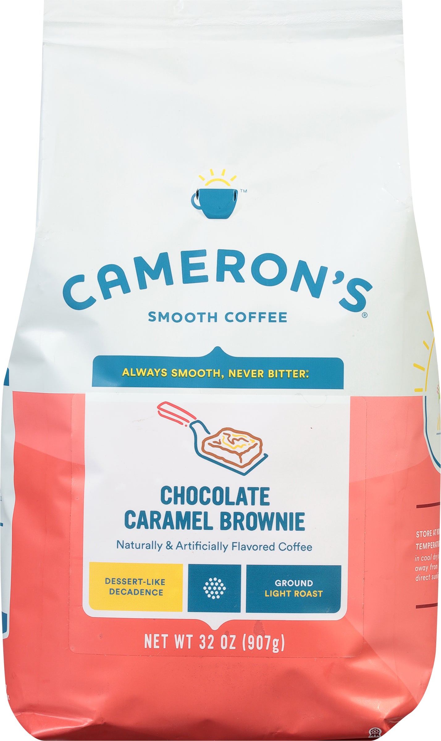 Chocolate Caramel Brownie Flavored Roasted Ground Coffee, 32 Ounce F58139
