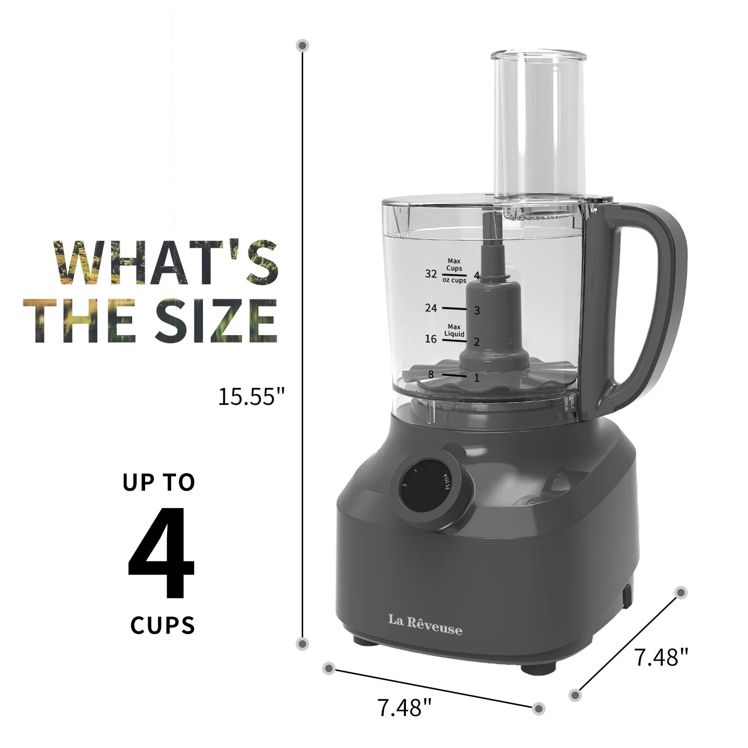 4 Cup Food Processor Vegetable Chopper, 400 Watts Y651068