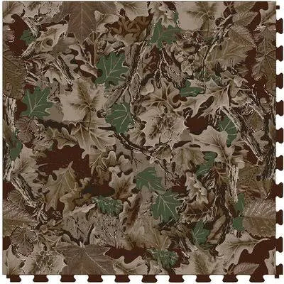 Camo Autumn Luxury Vinyl Tile Floor Tile D3388