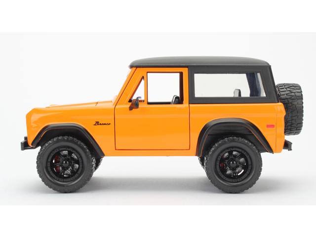1973 Ford Bronco Orange 1/24 Diecast Model Car W19026