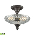 Oil Rubbed Bronze 3 Light Semi Flush F99229