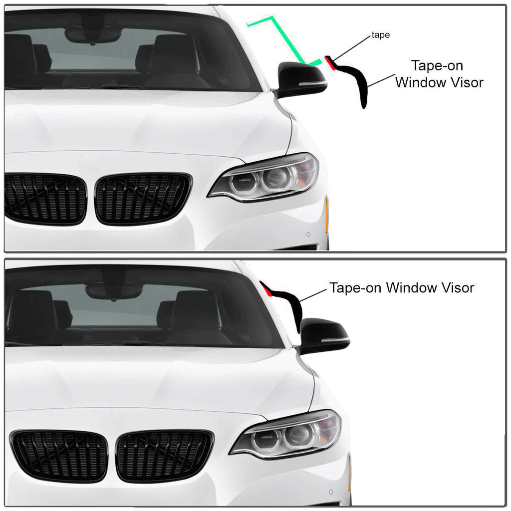 Acrylic Window Visor Sun Rain Deflector Guard U313522