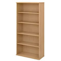 5 Shelf Bookcase, Natural Maple, Brown A50936