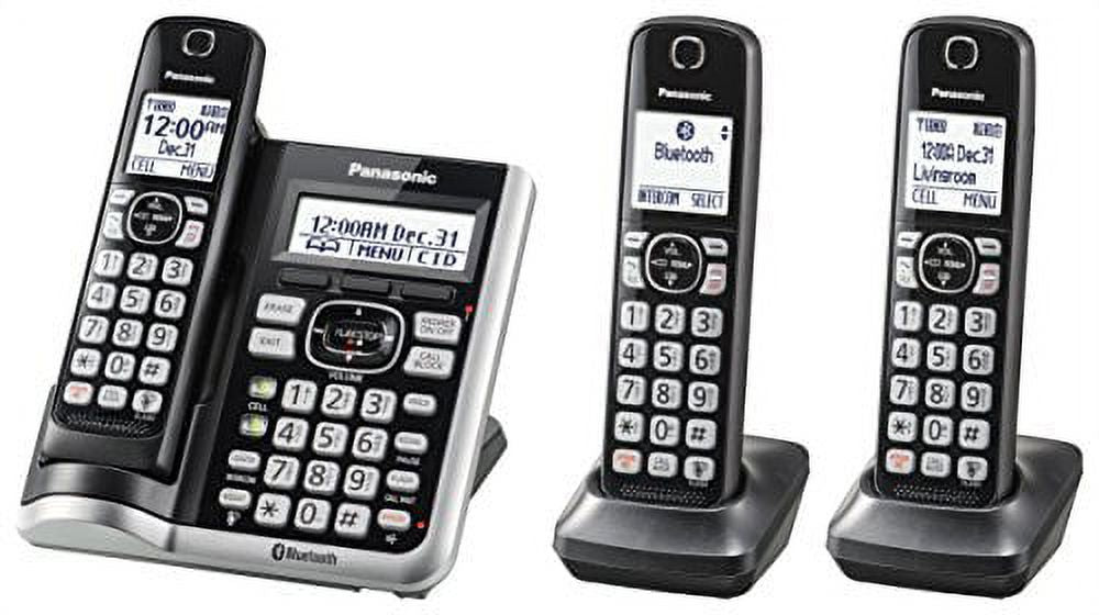 DECT 6.0 Expandable Cordless Phone System with Answering Machine - 3 Handsets C297