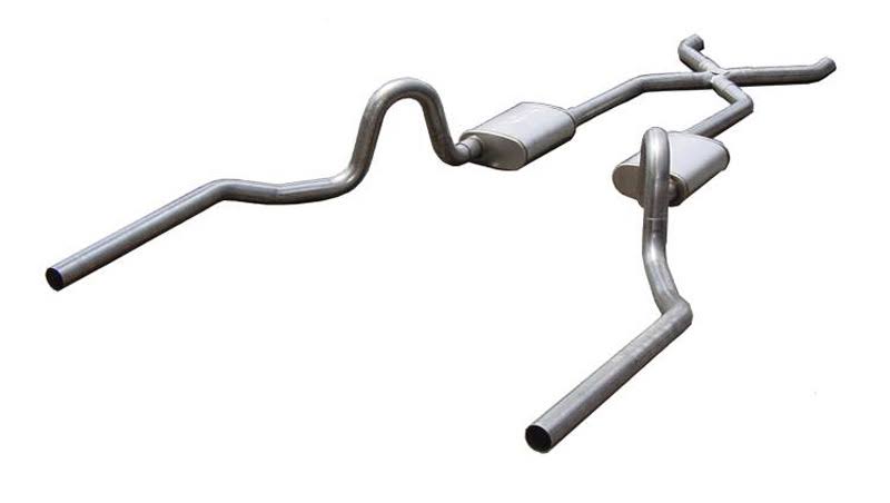 Crossmember Back Exhaust System with X-Pipe J355