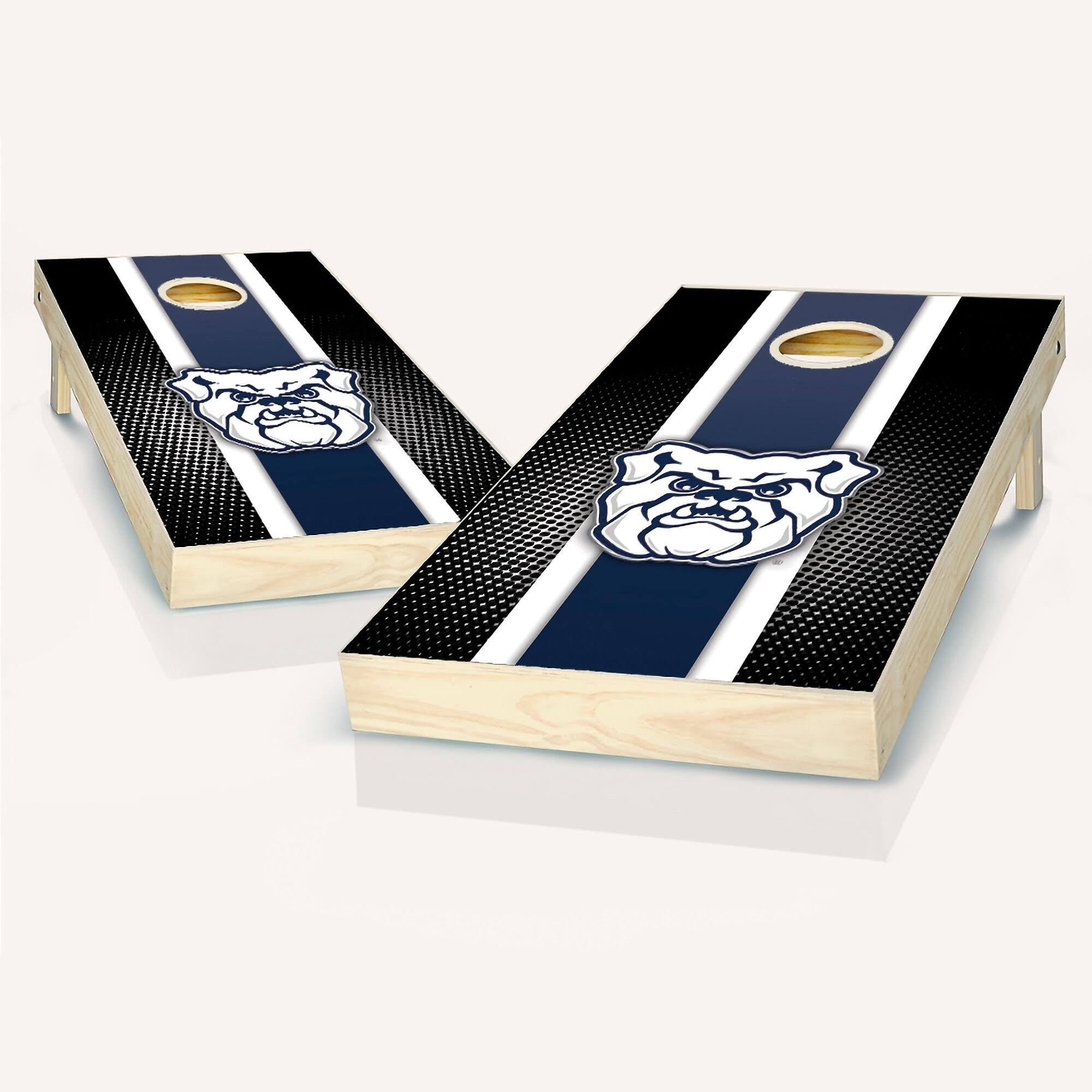 Striped Cornhole Set with 8 Team Logo Bags V50966