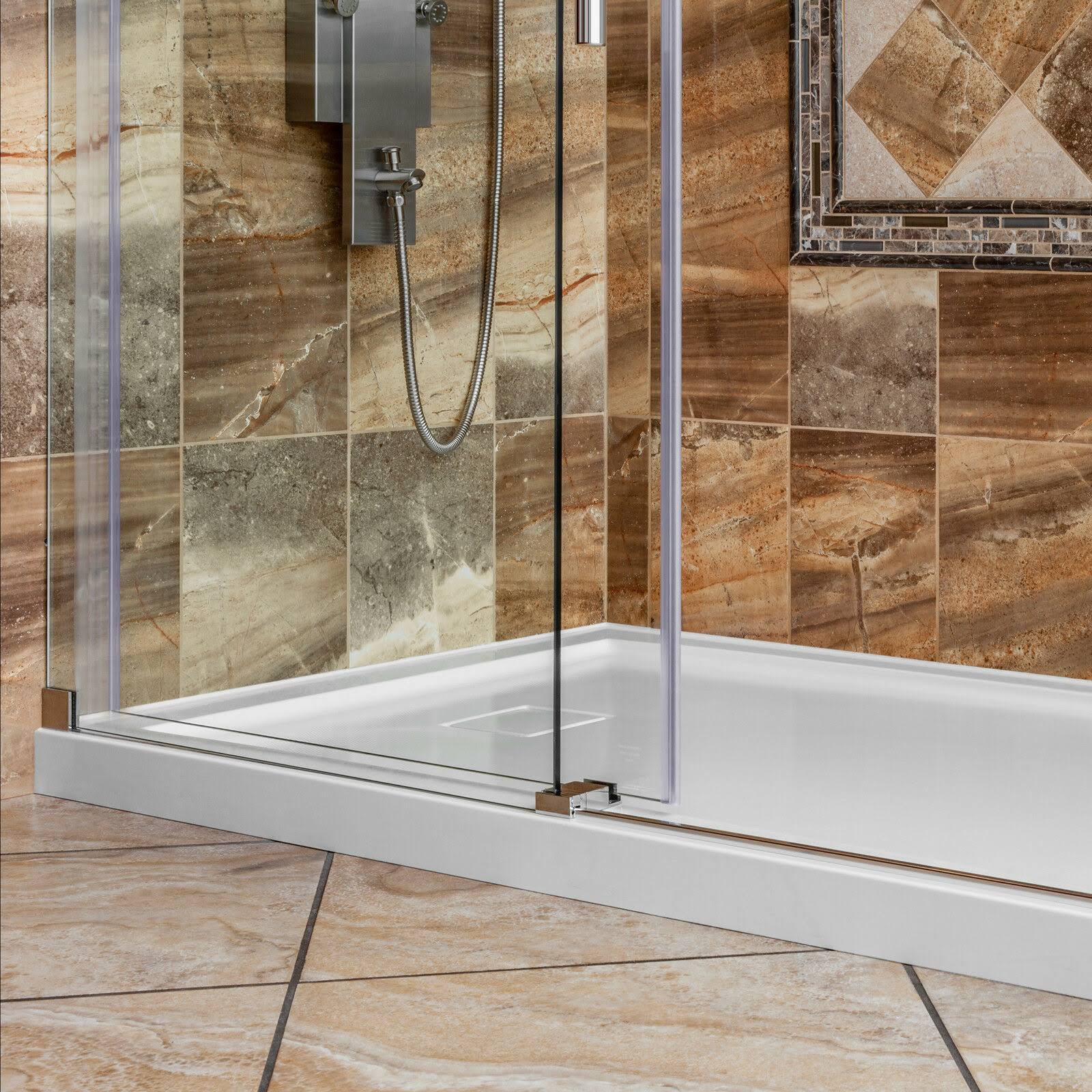 32 x 32 Single Threshold Shower Pan Base Center Drain Y622833