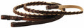 Havana Leather Cotton Web Cross Country Reins I15816