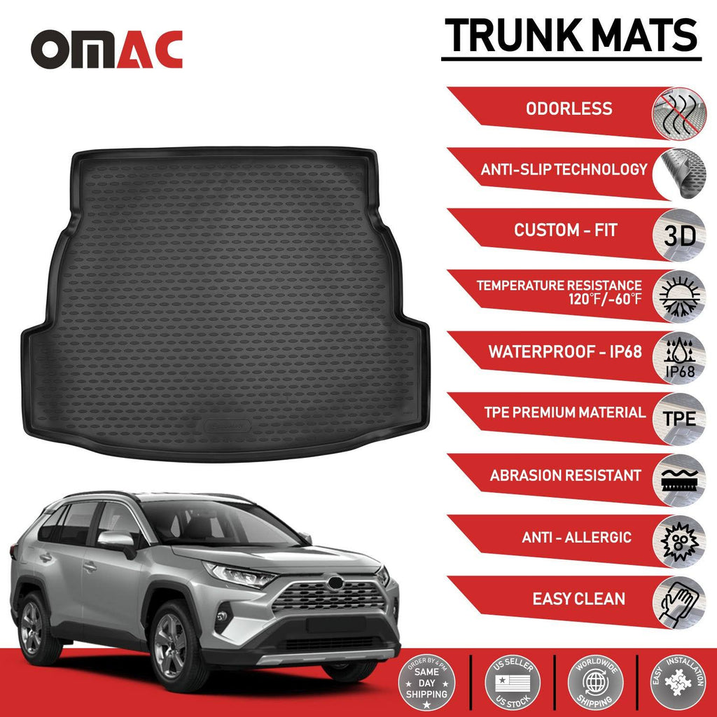 3D Molded Black Cargo Liner Trunk Mat S512733