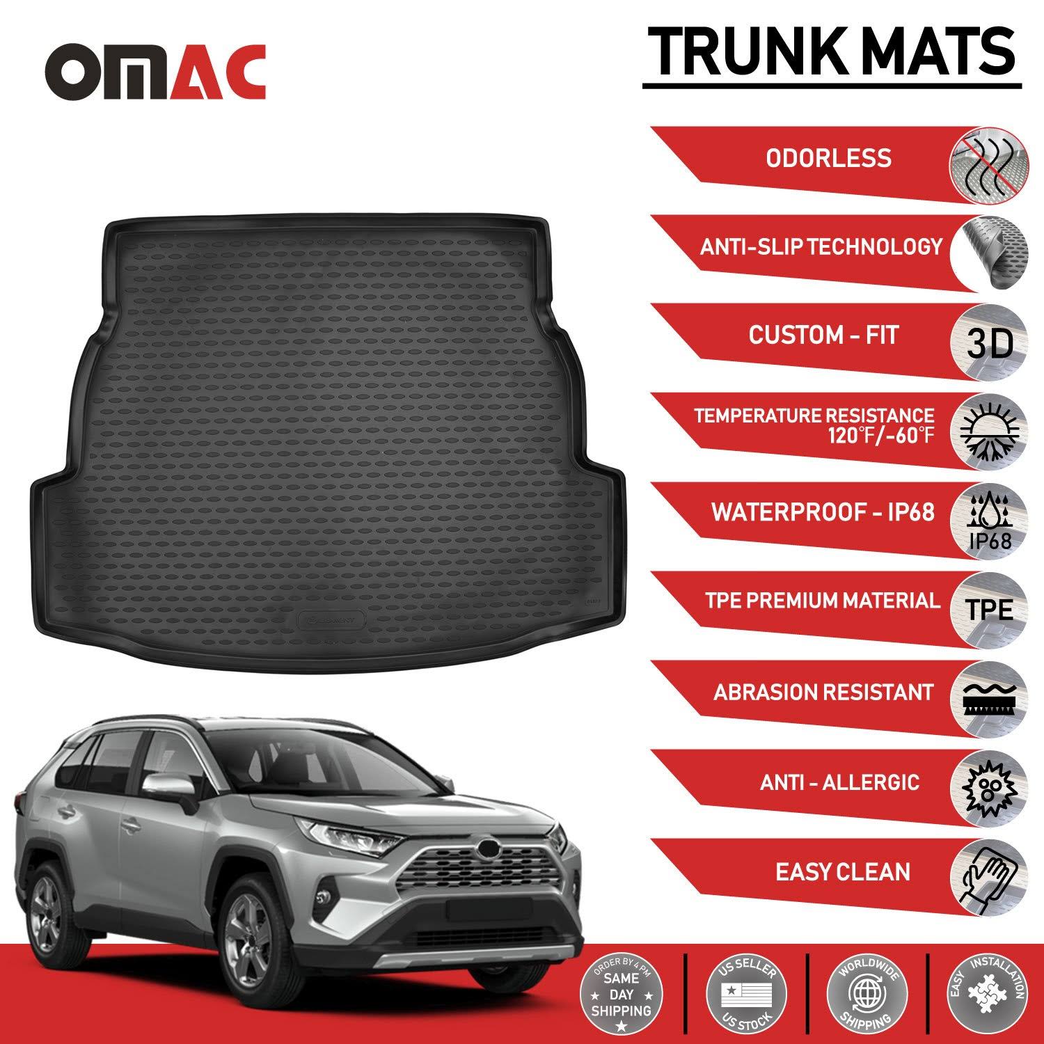3D Molded Black Cargo Liner Trunk Mat S512733
