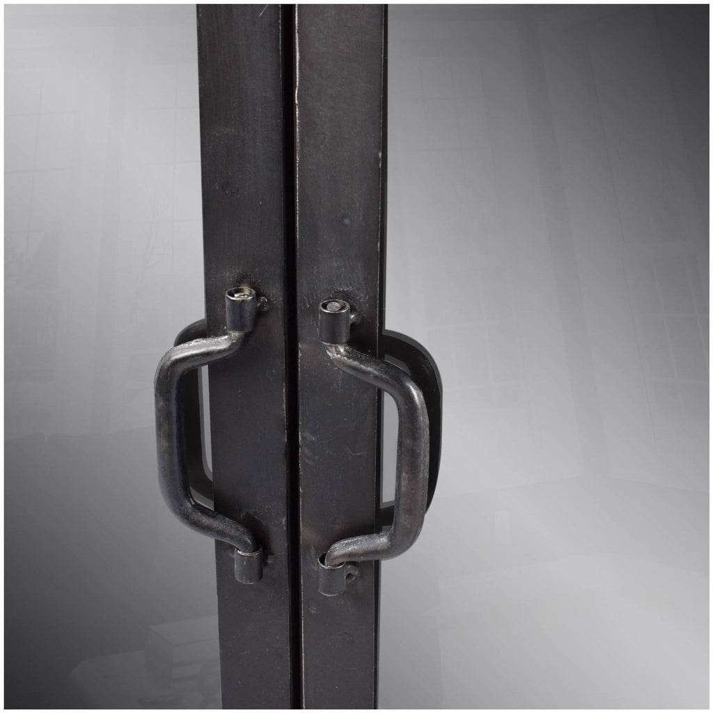 Black Metal Glass Door Display Cabinet Z355160